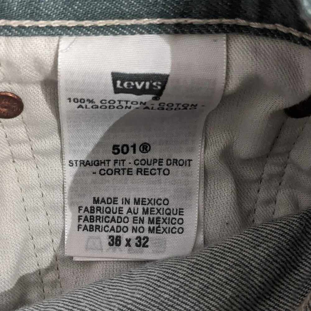 Levi's Green Straight Leg 501 XX
